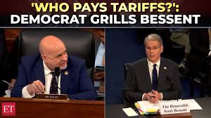Democrat presses Bessent: Who pays tariffs?